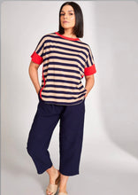 Load image into Gallery viewer, Peruzzi Stripe Top with contrast