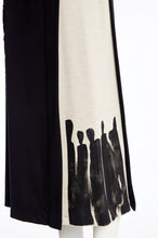 Load image into Gallery viewer, MOCK WRAP SKIRT WITH PLACEMENT PRINT - BLACK AND SAND