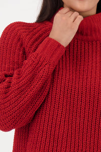 MONARI KNITTED SWEATER WITH STAND-UP COLLAR
