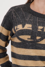 Load image into Gallery viewer, MONARI SWEATER WITH STRIPED PATTERN
