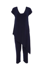 Load image into Gallery viewer, Naya Overtop Jersey Jumpsuit in Navy