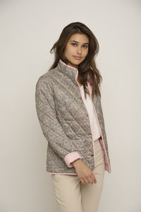 SONJA REVERSIBLE PADDED JACKET in pink and black