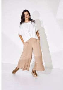 Naya Wide Trousers in Tan