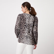 Load image into Gallery viewer, Monari cheetah V-neck print blouse