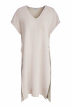 Load image into Gallery viewer, NAYA LONG LINE TOP WITH DIPPED HEMLINE - TAUPE
