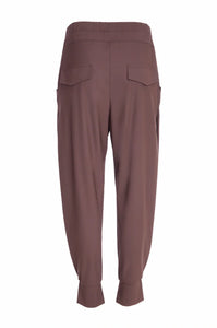 NAYA ICONIC CUFF TROUSERS IN COCOA