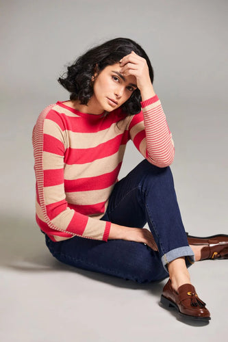 Peruzzi mixed stripe knit