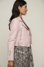 Load image into Gallery viewer, Rino&amp;Pelle Short Biker Jacket Real Leather