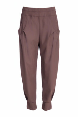 NAYA ICONIC CUFF TROUSERS IN COCOA