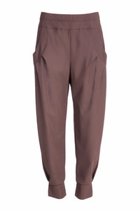 NAYA ICONIC CUFF TROUSERS IN COCOA