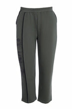 Load image into Gallery viewer, NAYA SLIM LEG PANT WITH PRINT DETAIL - FOREST AND BLACK