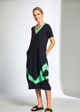 PERUZZI Contrast Triangle Dress