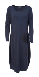 Naya side placement print dress